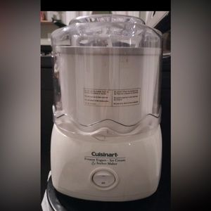 Cuisinart Frozen Yogurt Ice Cream & Sorbet Maker 1.5 qt ICE-21 Bowl Tested
